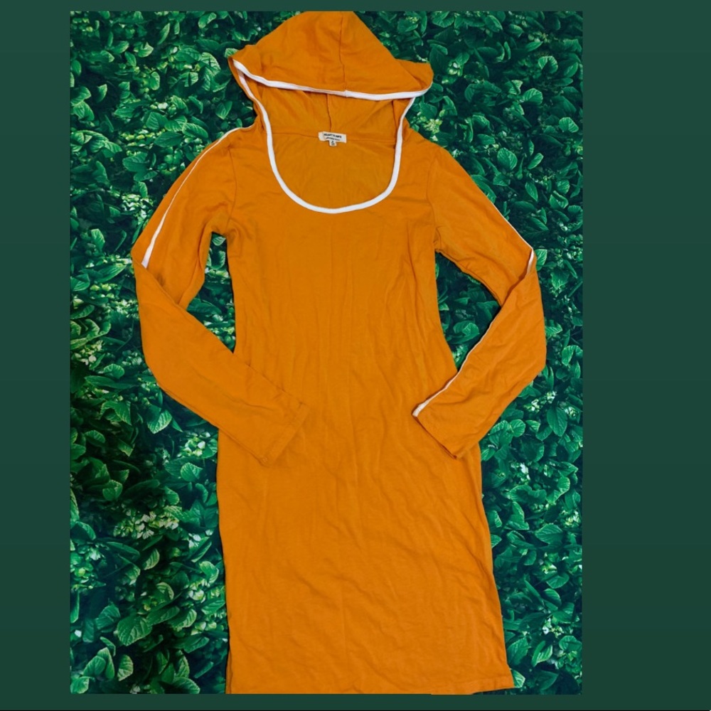 Orange Hoody-Dress